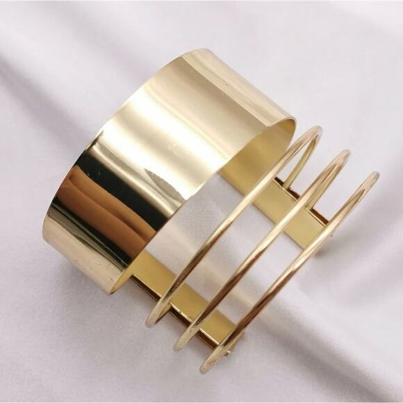 14 k Yellow Gold Plated Bracelet 7.25” - Picture 1 of 3